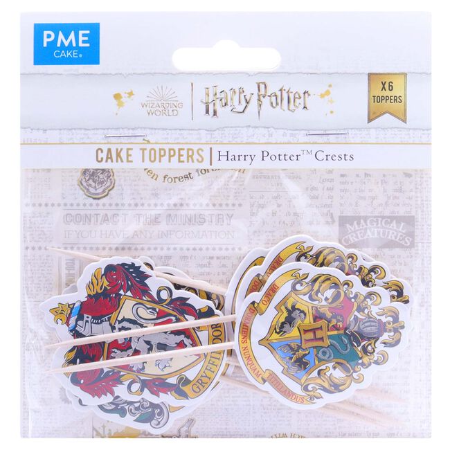 HP Harry Potter Crests Cupcake and Treat Toppers