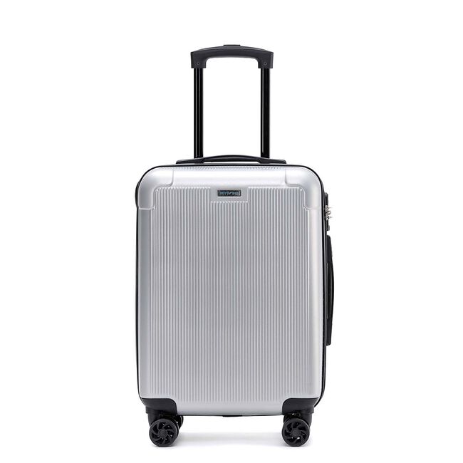 Cabin Size Lightweight Hardshell Luggage - Silver