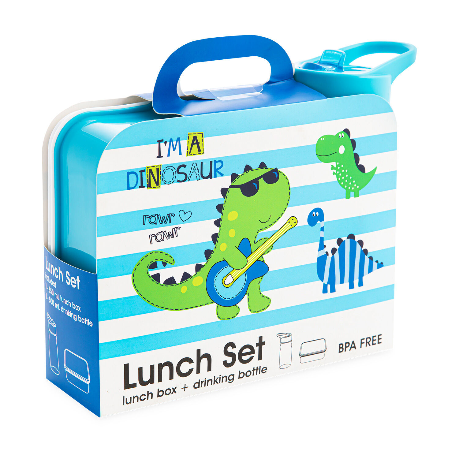 Dinosaur lunch box store and bottle