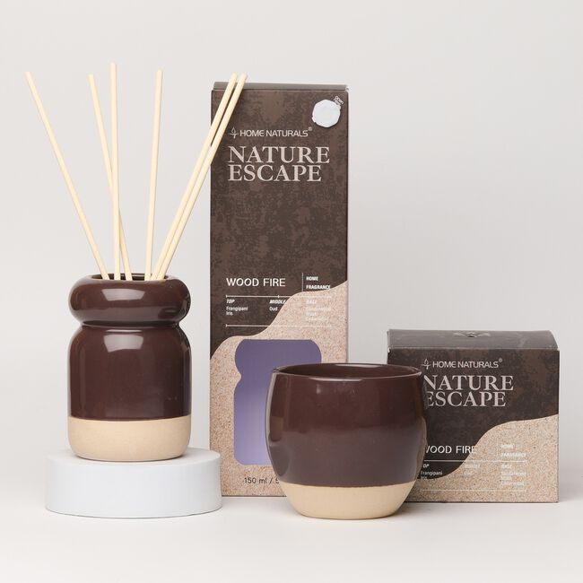 Nature Escape Wood Fire Candle