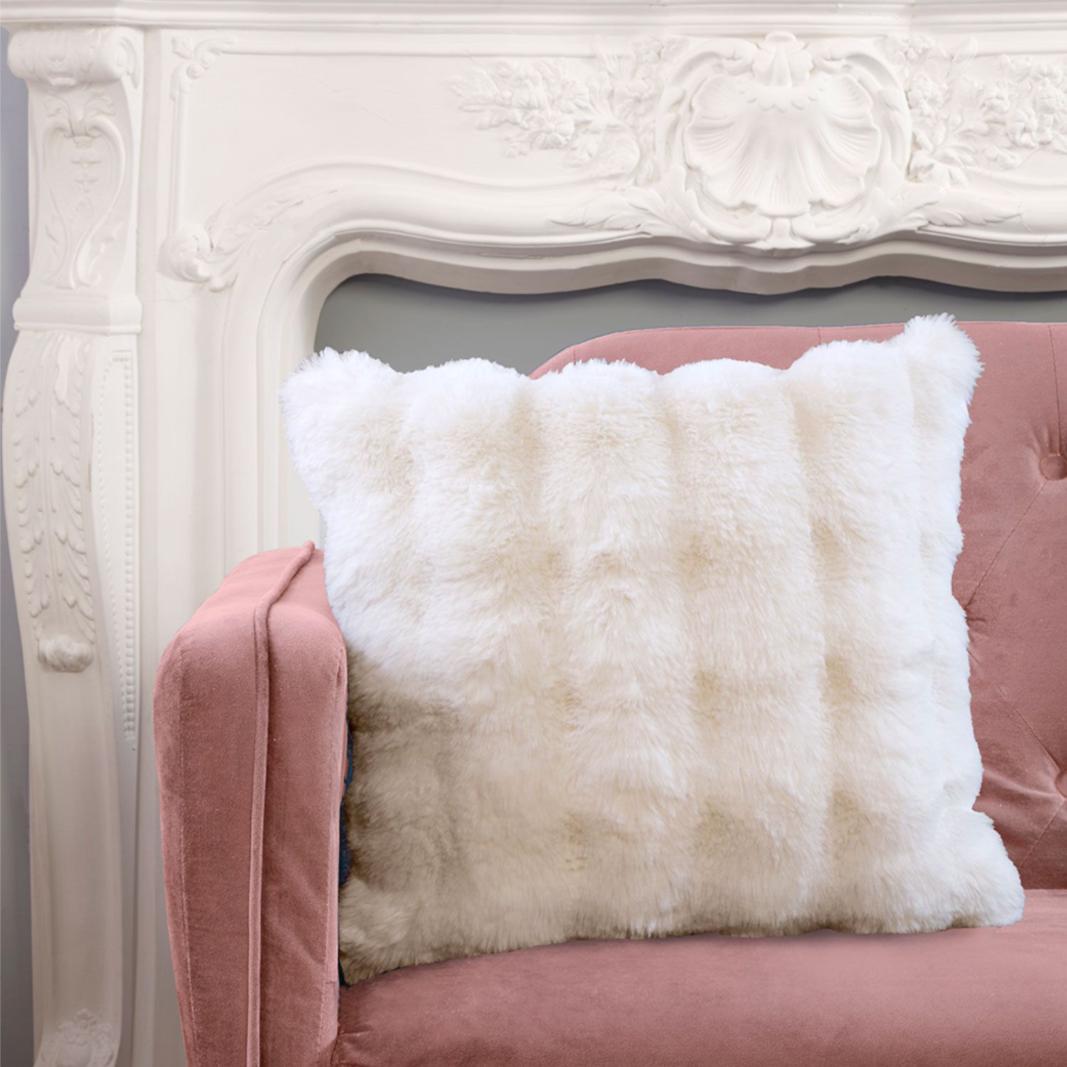 Faux fur cushions best sale