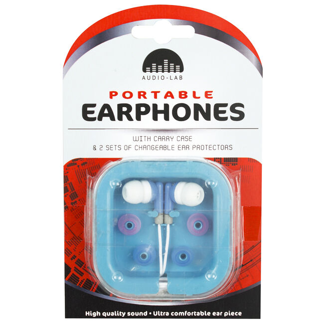 Portable Earphones & Case