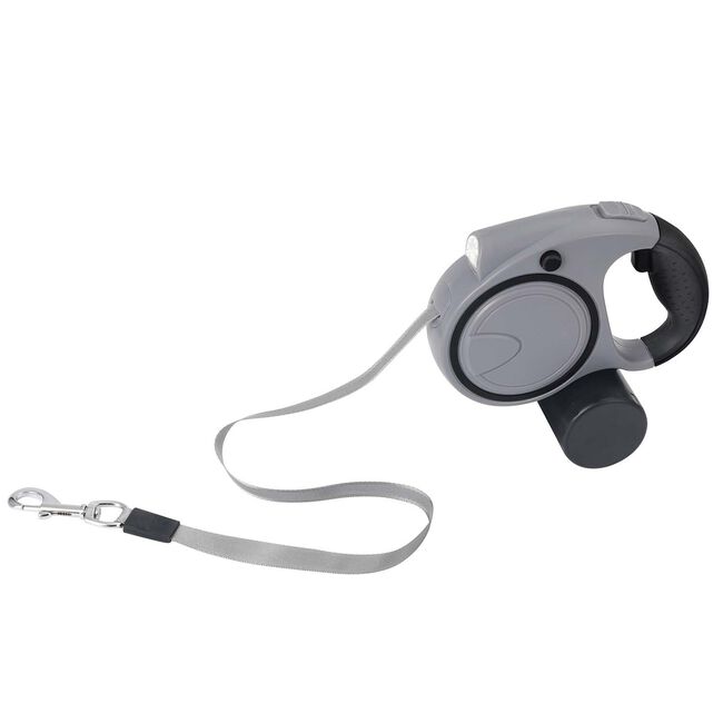 Retractable Pet Leash With Light & Bag Holder - 5M