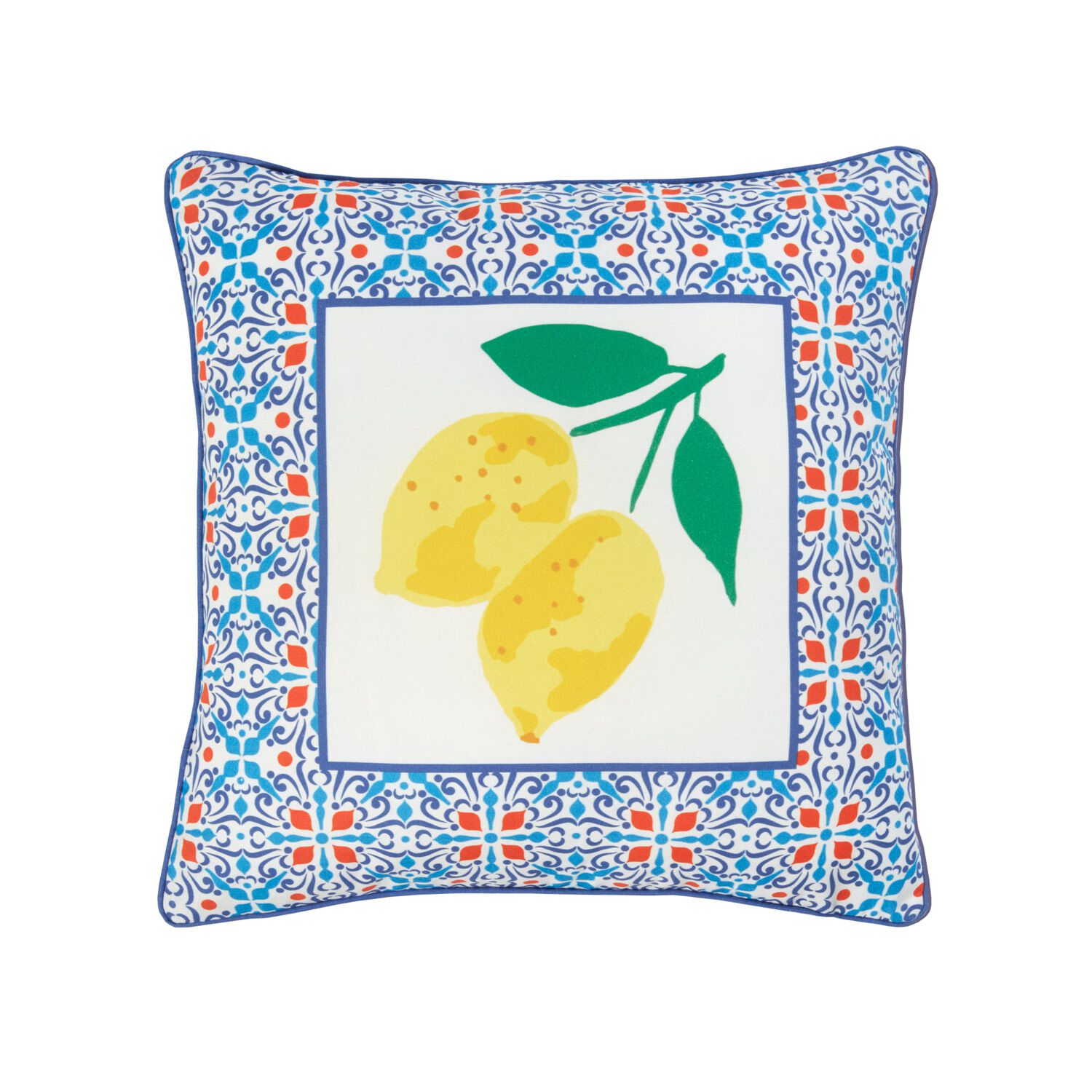 Lemon Cushion 45cm x 45cm Blue