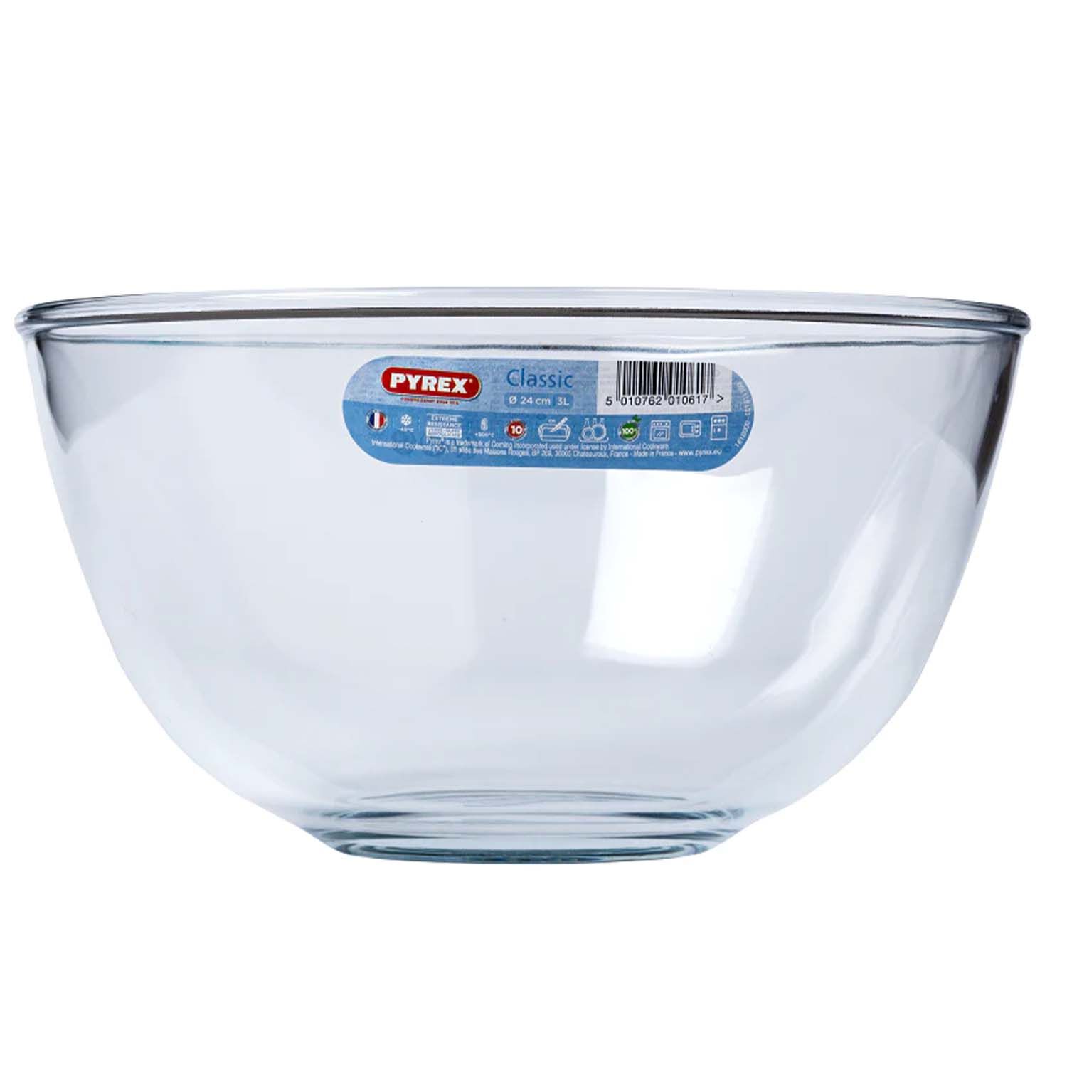 Glass pyrex store mixing bowls