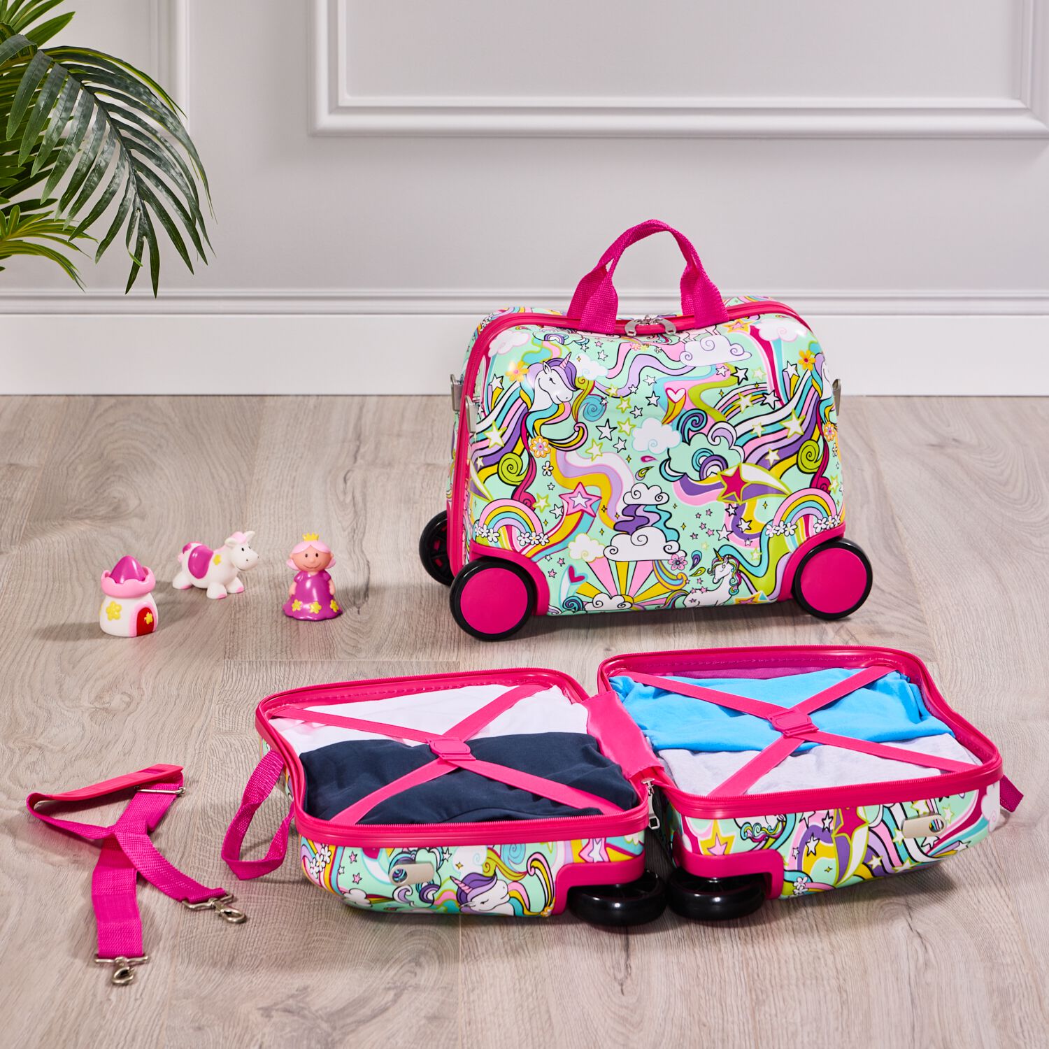 Kids Travel Suitcase Pink