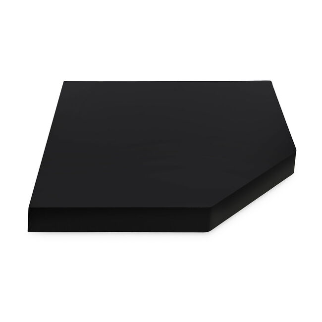 Bergen Corner Black Floating Shelf