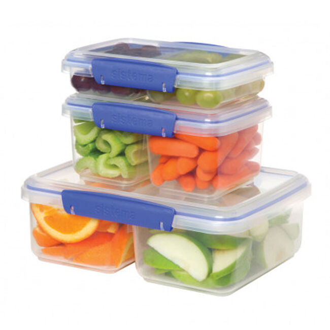 Sistema 1L Airtight Split Lunch Box 