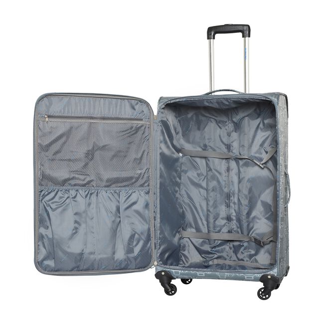 Large Memories Lightweight Suitcase - Grey