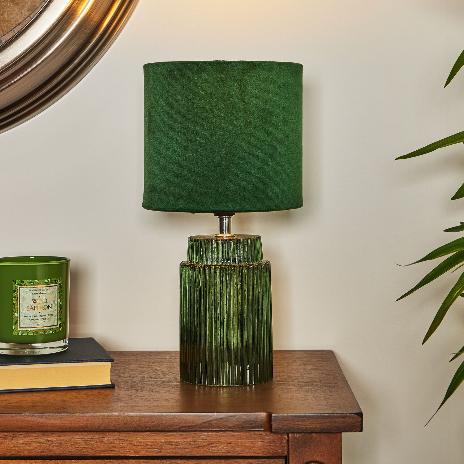 green bedroom lamps