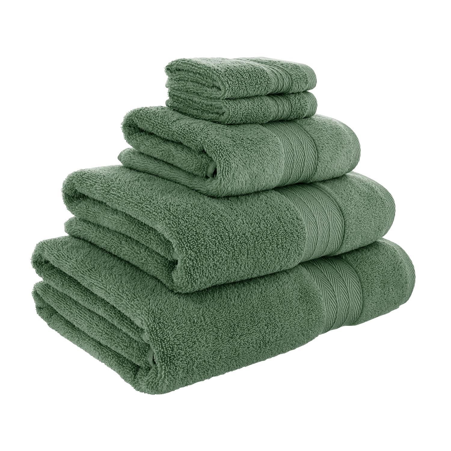 Green bath online towels