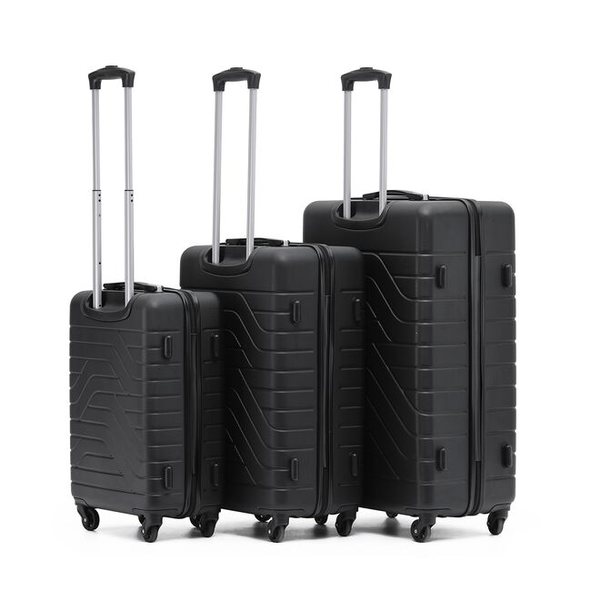 Large Lightweight Hardshell Luggage - Black