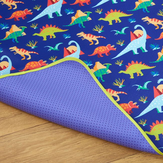 Baby Splash Dino Land Mat 130cm x 130cm - Blue