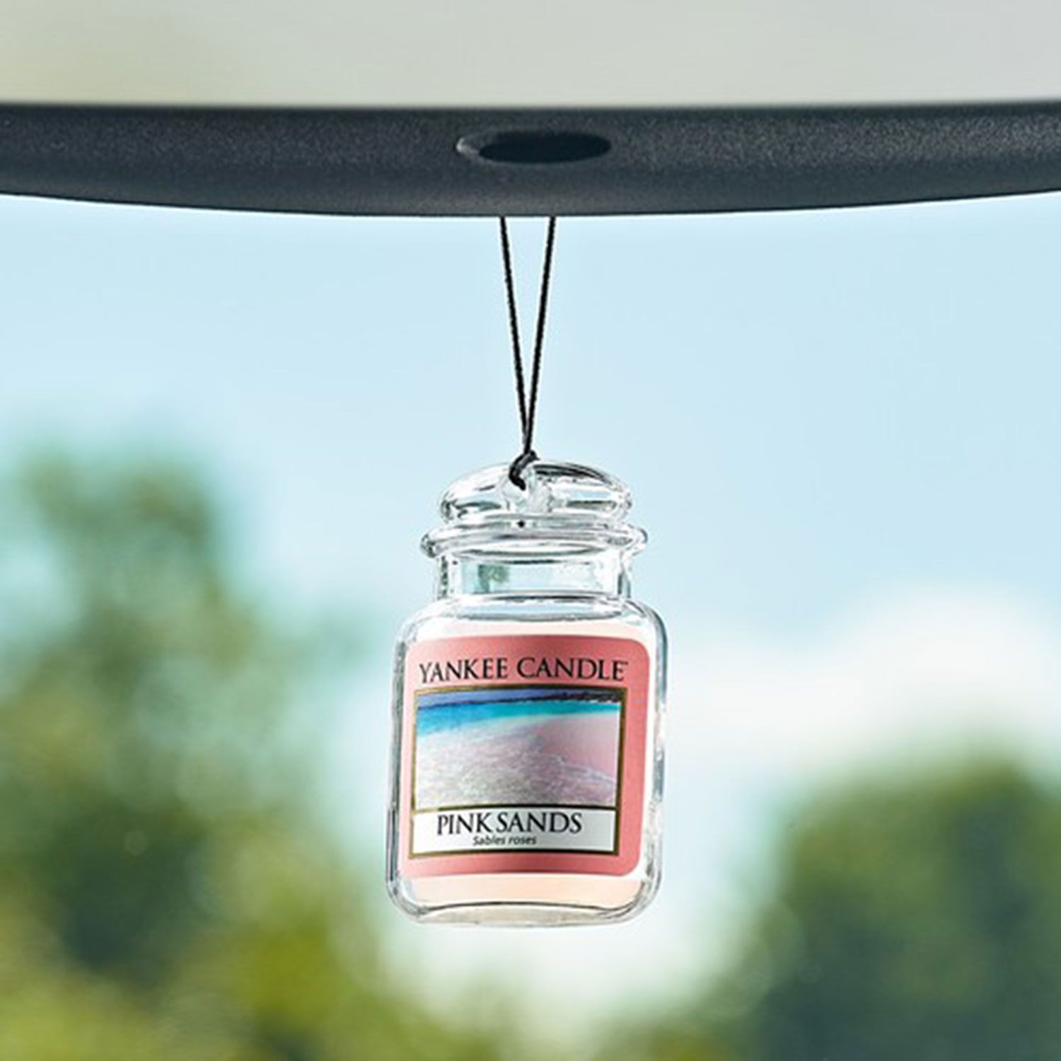 Yankee Candles 3 x Pink Sands car jar Ultimate Air Freshener, Festive Scent