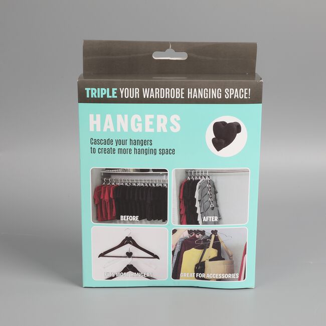 Space Saving Clothes Hanger Clips - 18 Pack