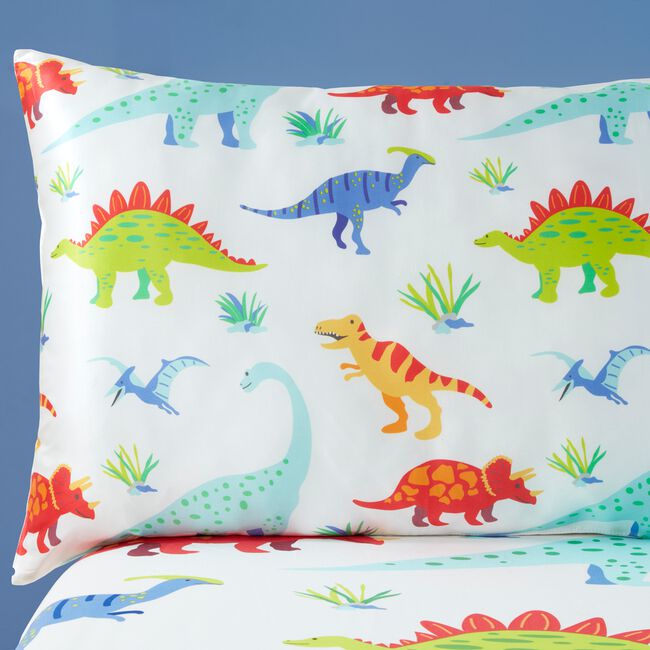 Silk Junior Pillowcase Dino Land 40cm x 60cm