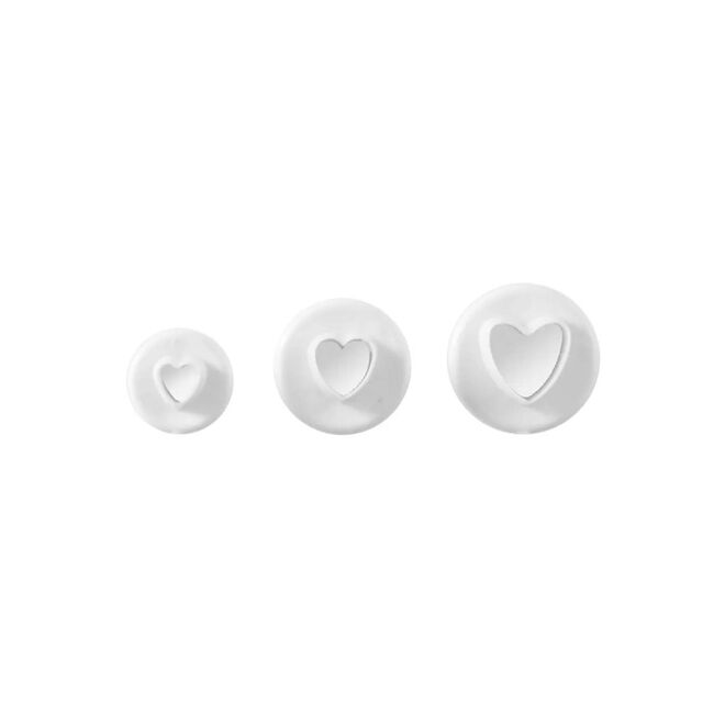 Mason Cash Heart Plunger Cutters 3Pc