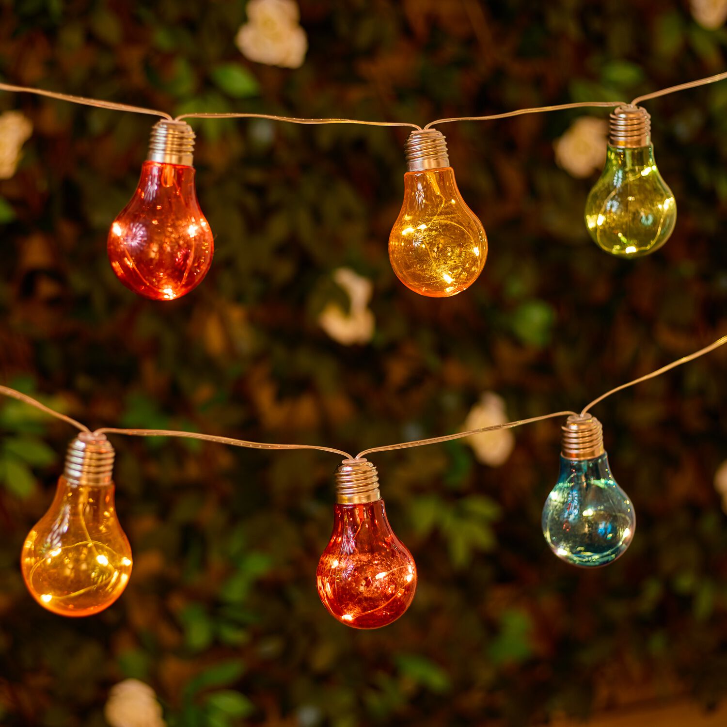 10 Party Bulbs LED Garden Solar String Lights Home Store More