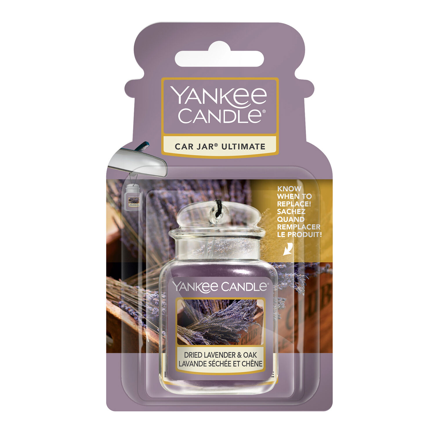 Yankee Candle Dried Lavender & Oak Car Jar Ultimate Autoduft