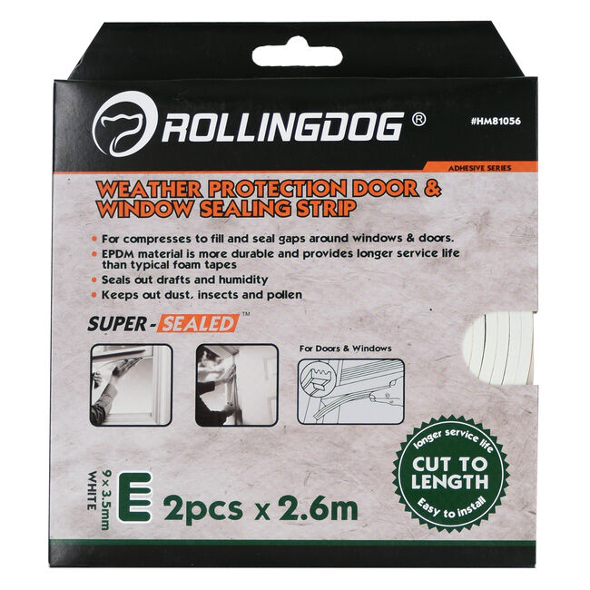 Rolling Dog W-Shape Door & Window Sealing Strip