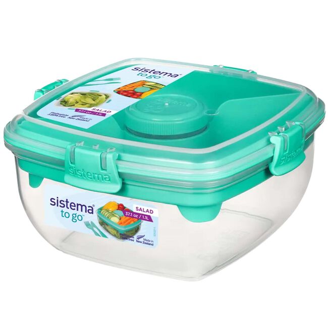 Sistema Salad to Go Lunch Box With Cutlery