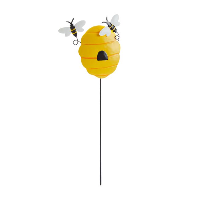 Bee Hive Garden Stake