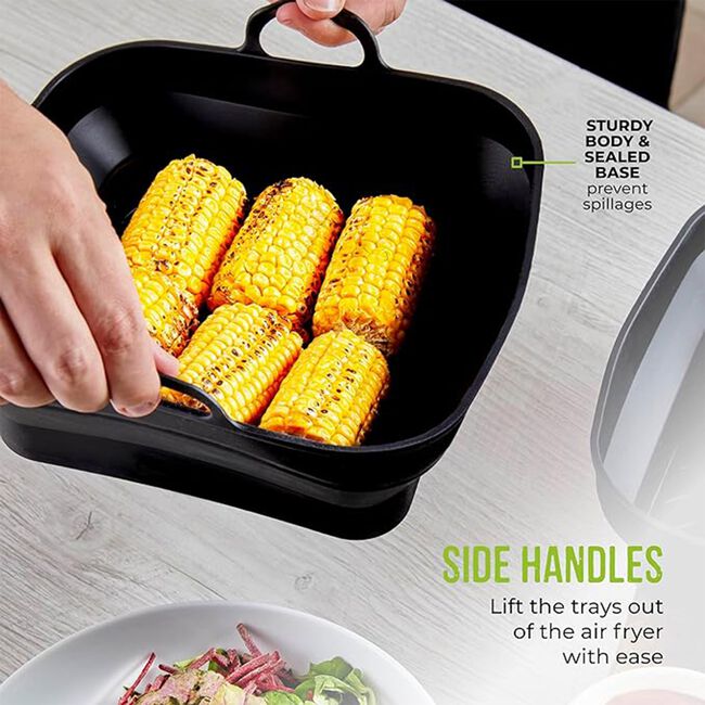 Tower Square Foldable Air Fryer Trays - 2 Pack