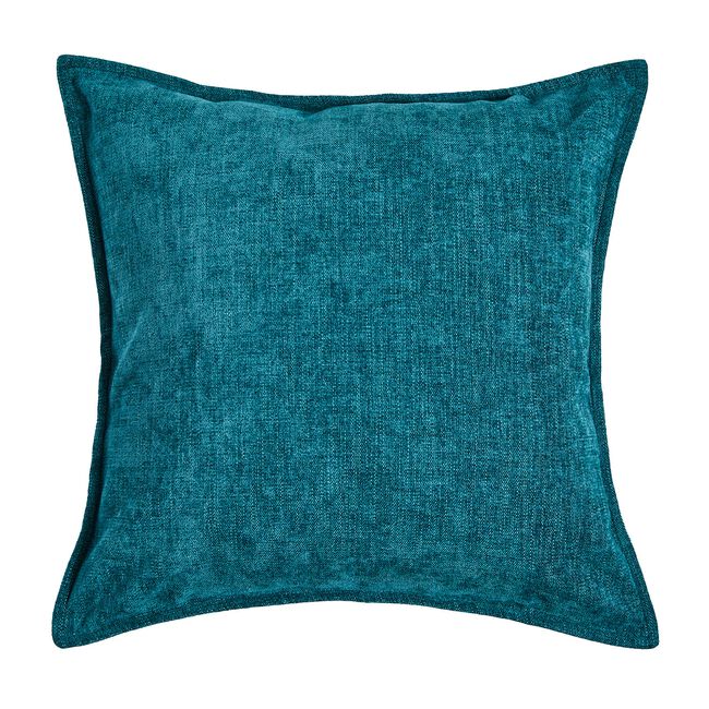 REVERSIBLE CHENILLE TEAL 2PK 45X45 Cushion Covers