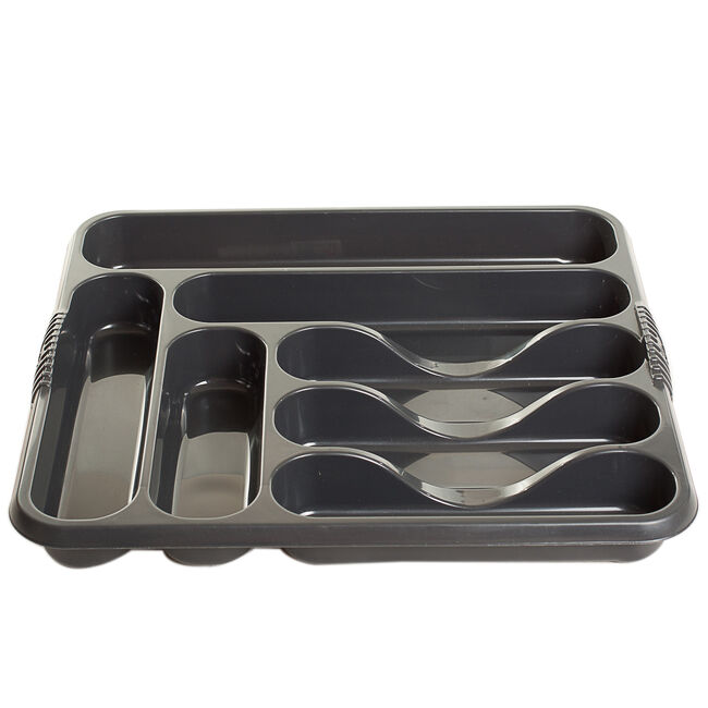 Plastic Large Midnight Cutlery Tray