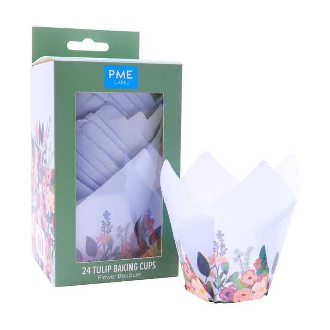 PME Flower Bouquet 24 Tulip Muffin Cases