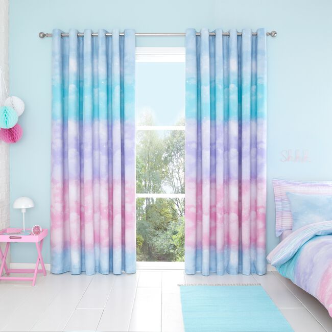 OMBRE CLOUDS 66X72 CURTAIN