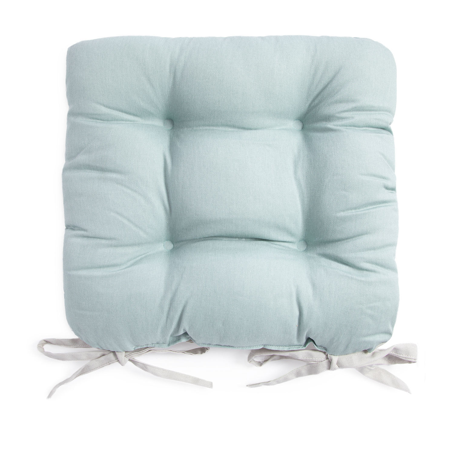 duck egg blue chair pads