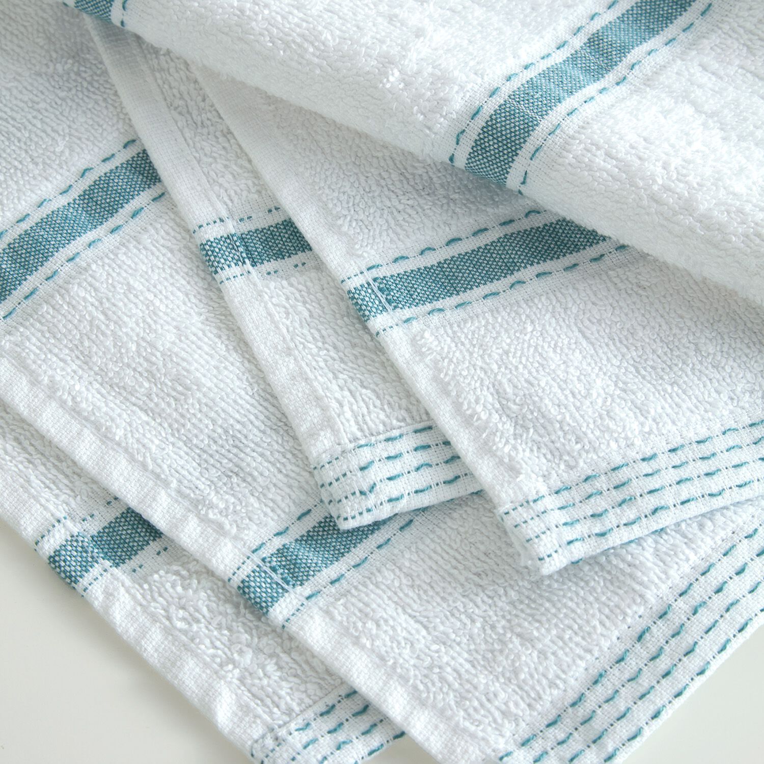 Duck egg blue patterned towels sale