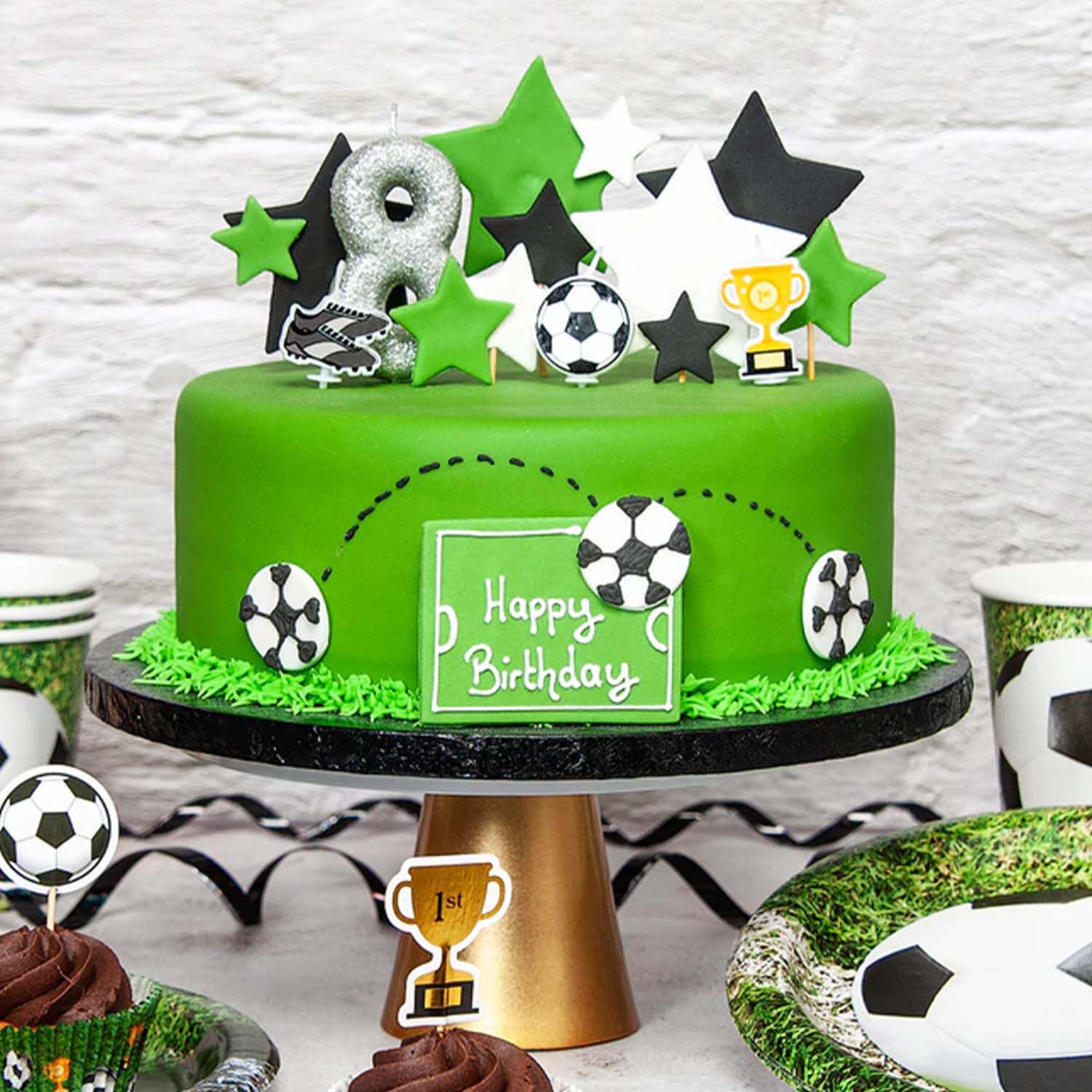 Newcastle United Football Pitch Birthday Cake | Susie's Cakes