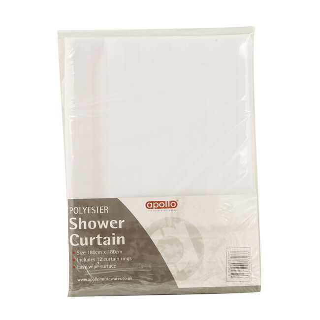 Apollo Shower Curtain White