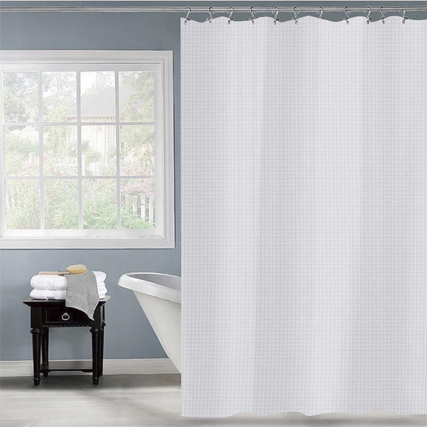 Hot Waffle Weave Shower Curtain