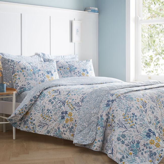 SINGLE DUVET COVER Penelope Blue