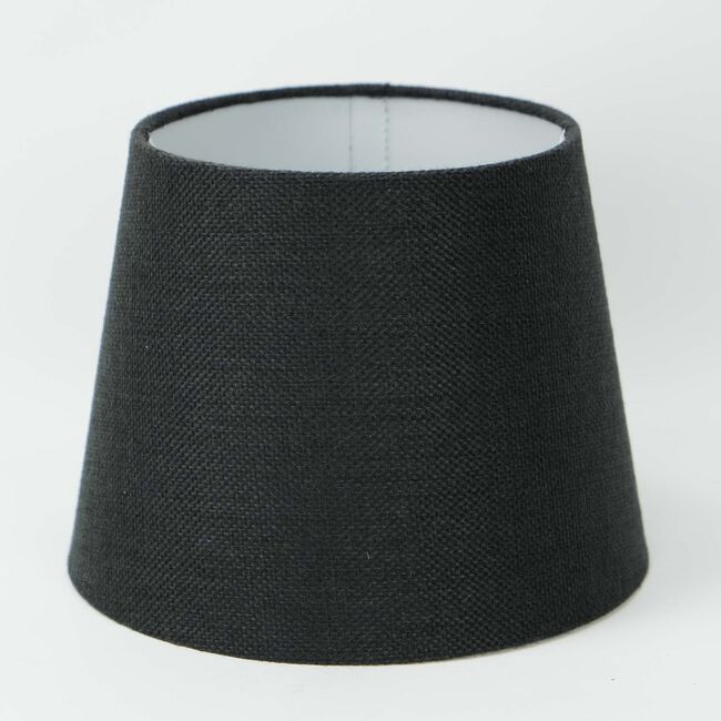 BLACK LINEN SHADE - 8"