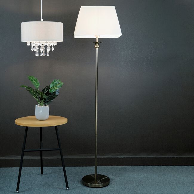 Alexandra Floor Lamp Antique Brass