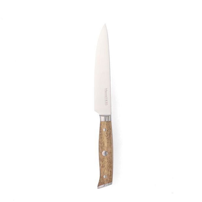 Mauviel 15cm Meat Knife with Acacia Handle