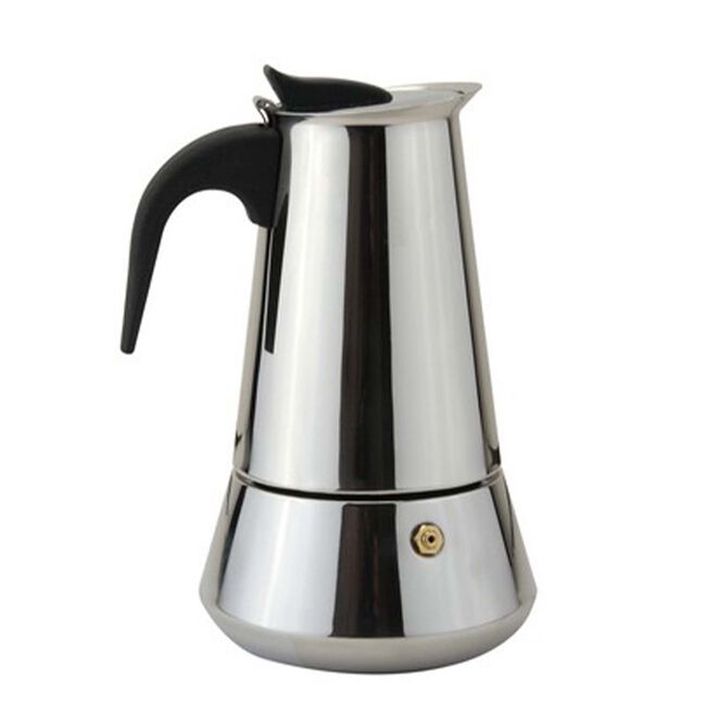 Apollo Stainless Steel 6 Cup Espresso Coffee Maker