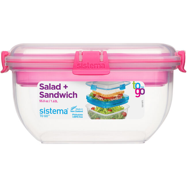 Sistema Salad & Sandwich To Go Lunch Box