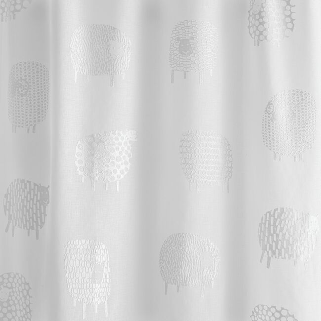 Dotty Sheep White 140x122cm Voile