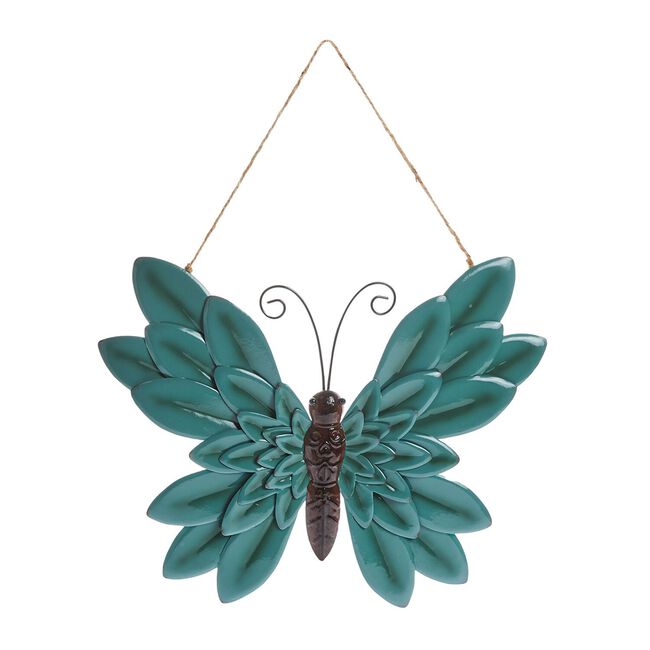 HANGING BUTTERFLY WALL DECORATION - GREEN