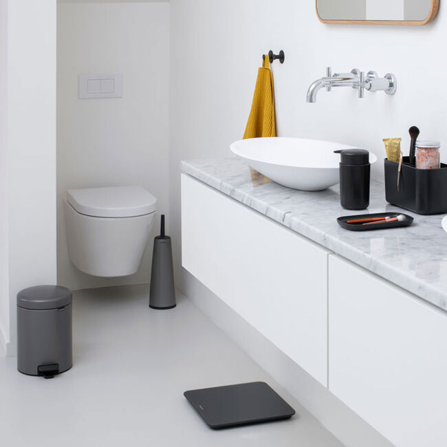 Brabantia Toilet Brush & Holder - Platinum