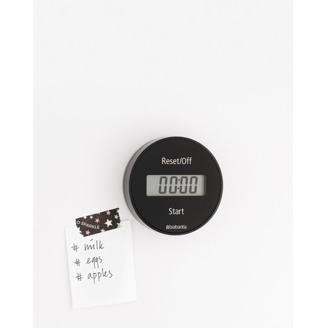 Brabantia Magnetic Kitchen Timer - Dark Grey