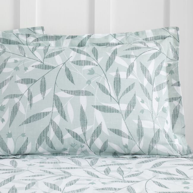 Brea Oxford Pillowcase Pair - Sage