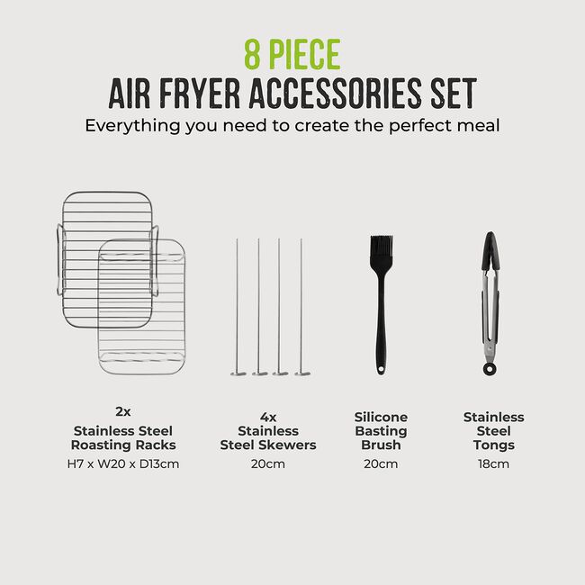 Tower Air Fryer Accessories Set - 8 Pieces