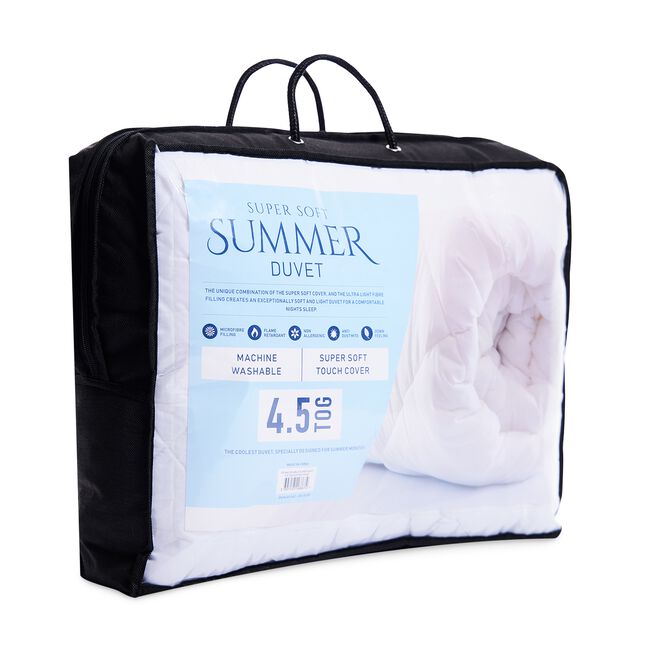 SINGLE SUPER SOFT 4.5 Tog Summer Duvet