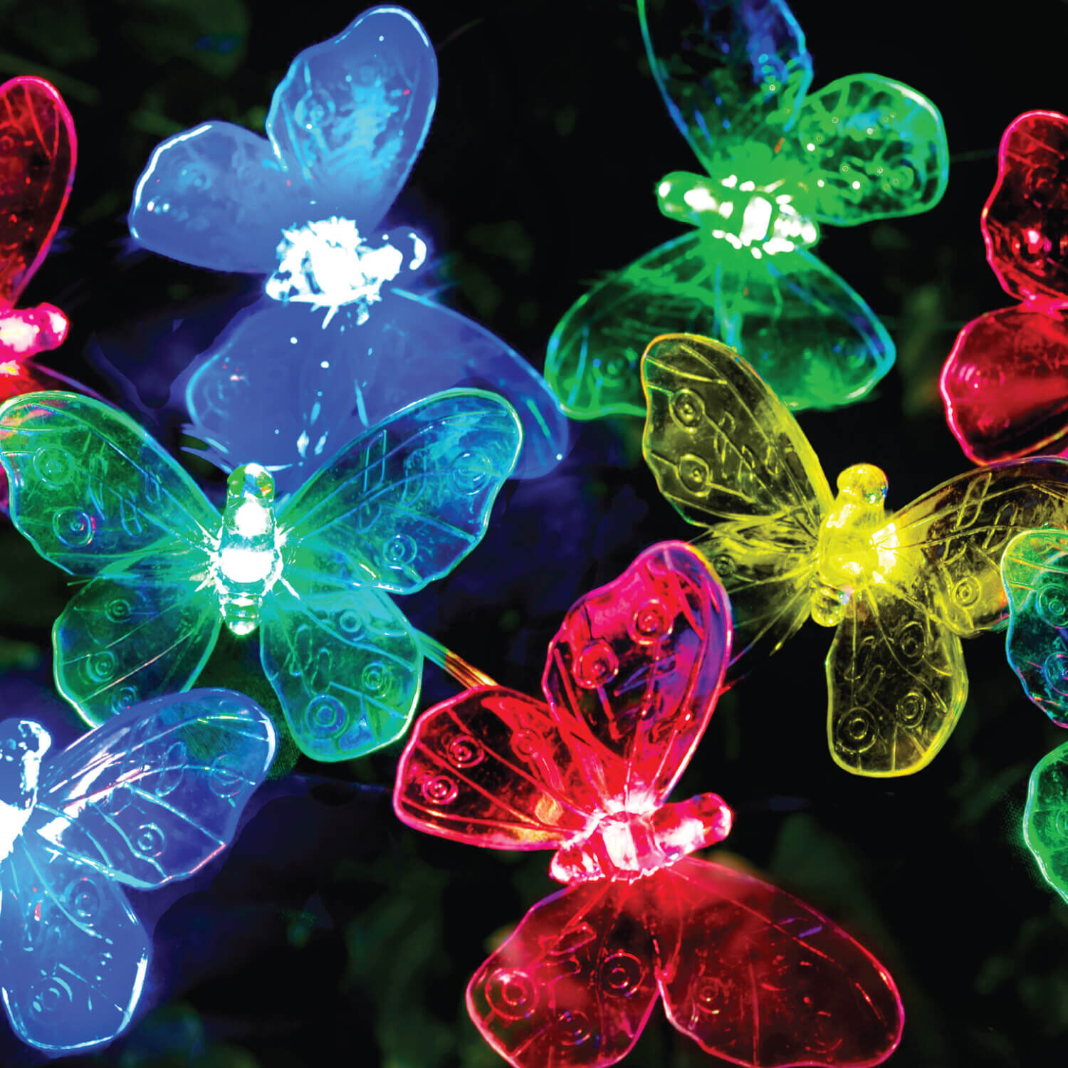 20 LED Solar Butterfly String Lights
